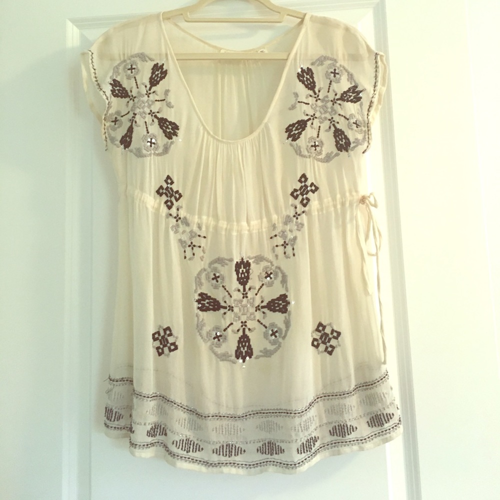 Embroidered top