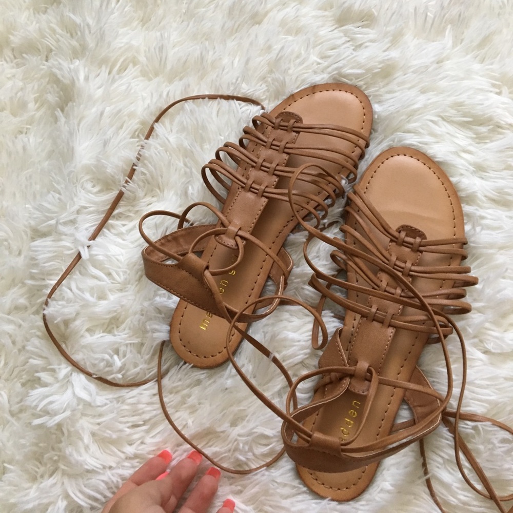 Lace up sandals