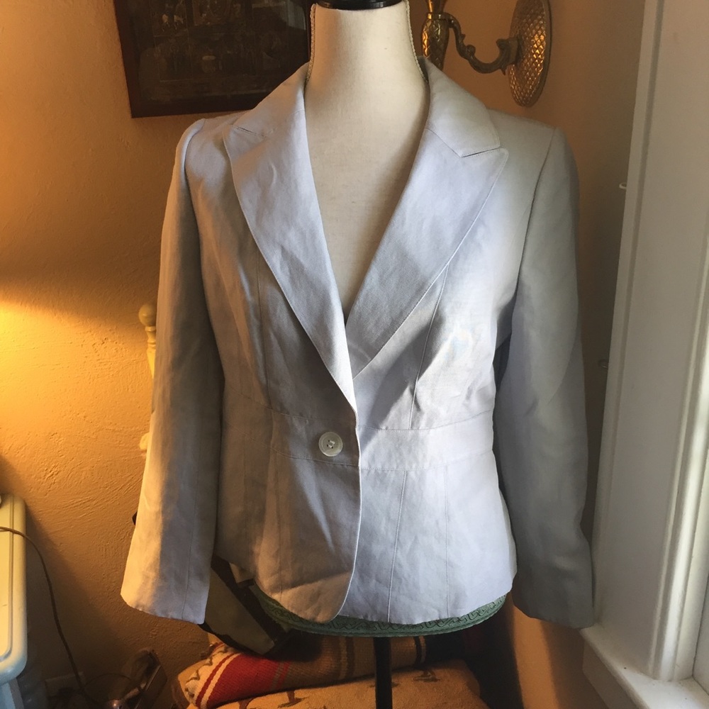 Ann Taylor linen/silk suit