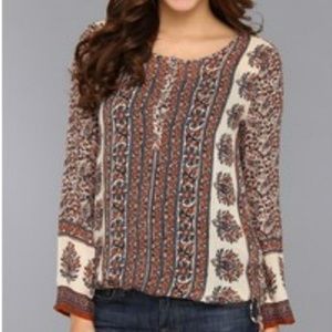 New Lucky Brand top paisley print M