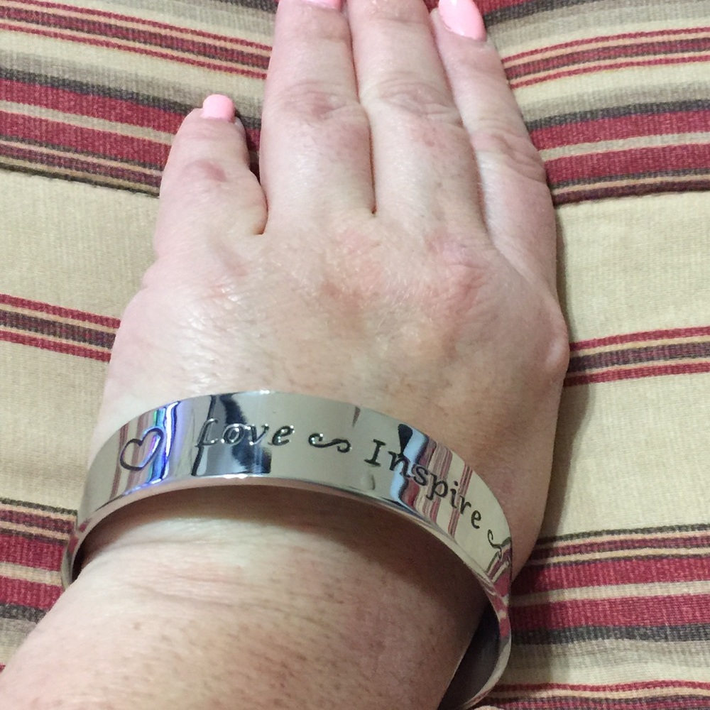 Teacher silver bangle