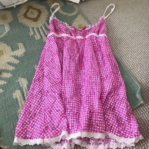 Hanky Panky pink and white nightie