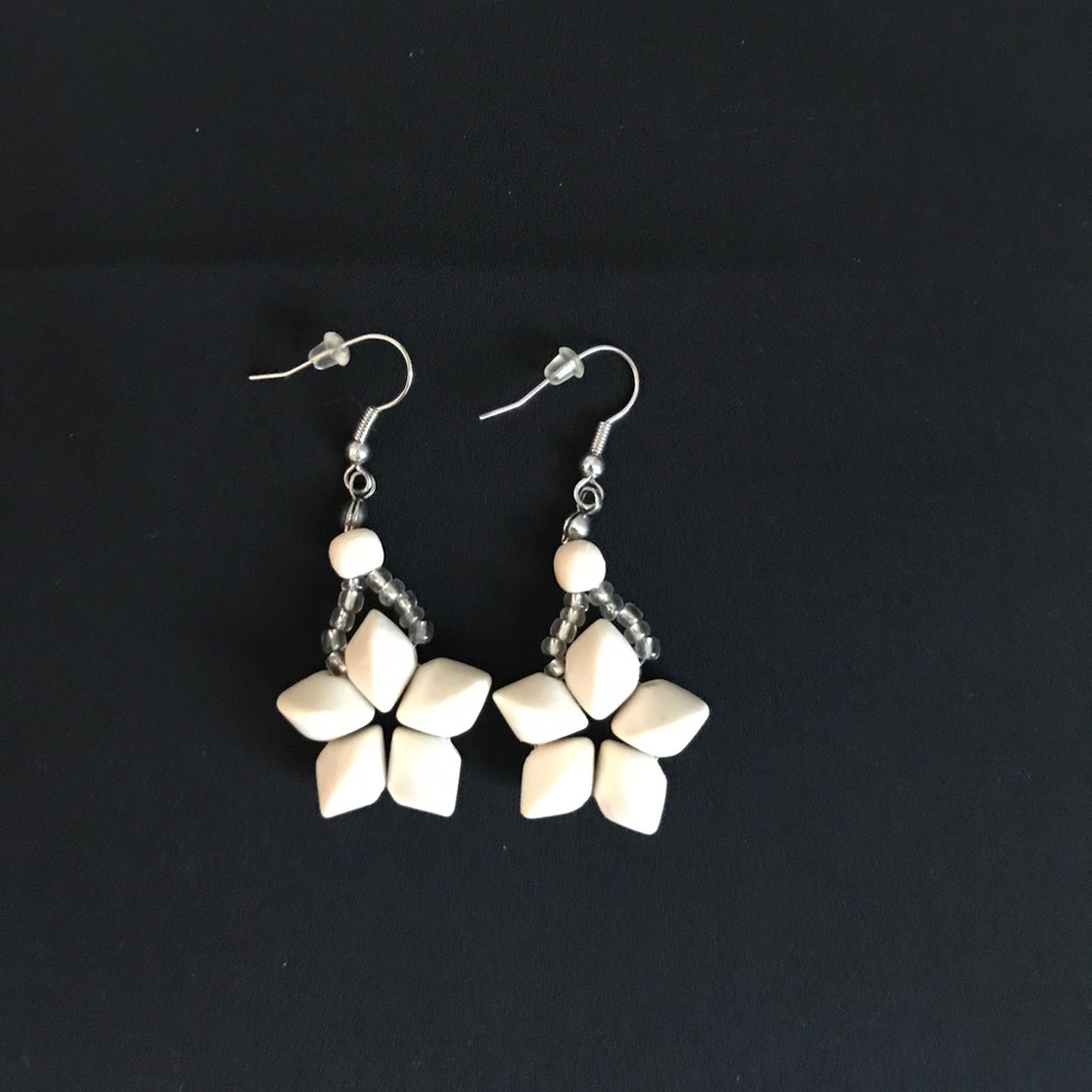 Ivory summer earrings