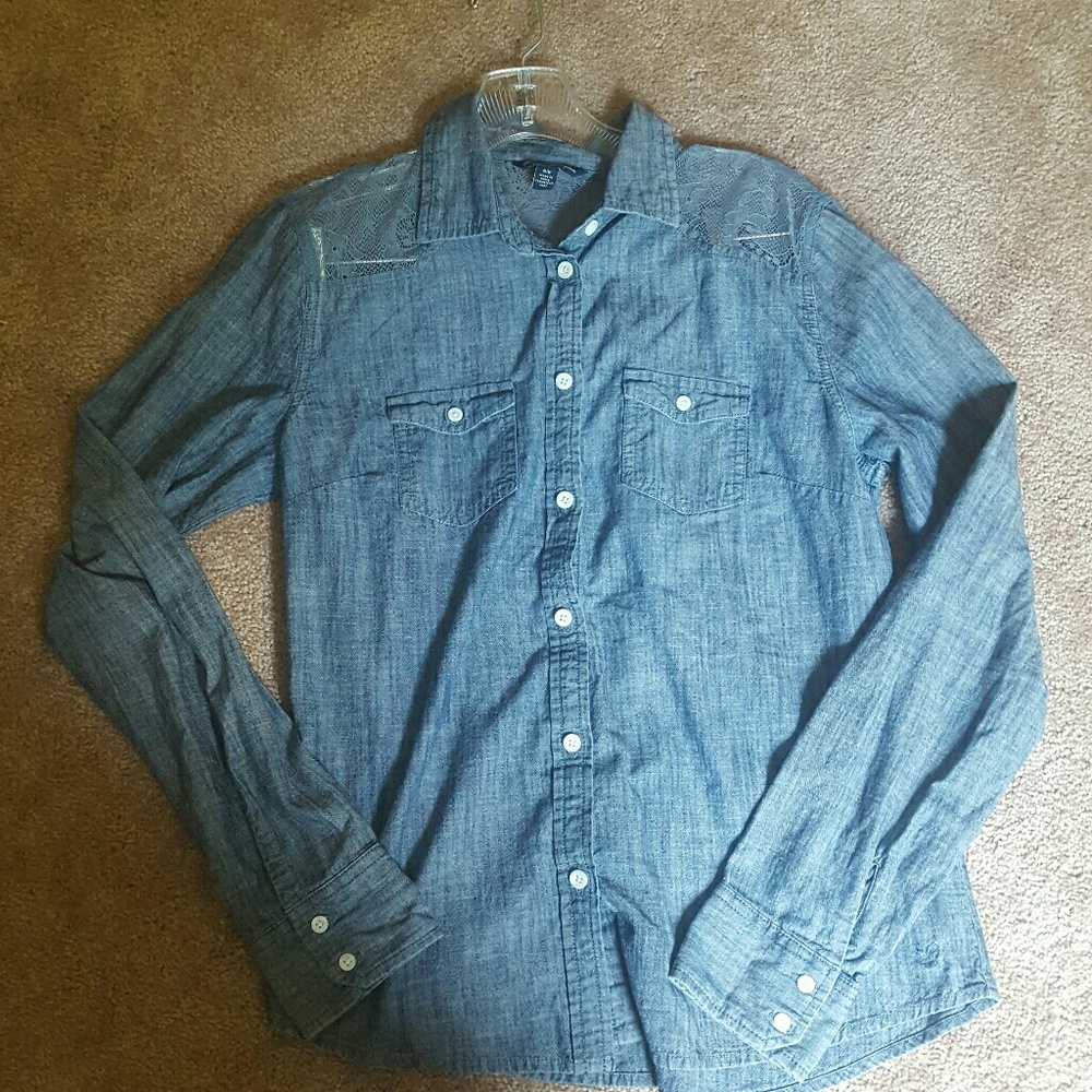 Denim like shirt DONATING @ END OF WEEK!