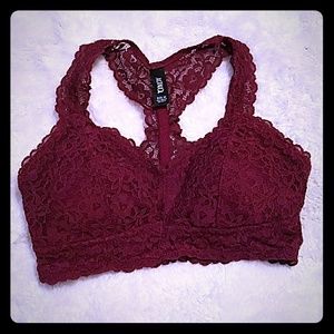 Maroon bralet