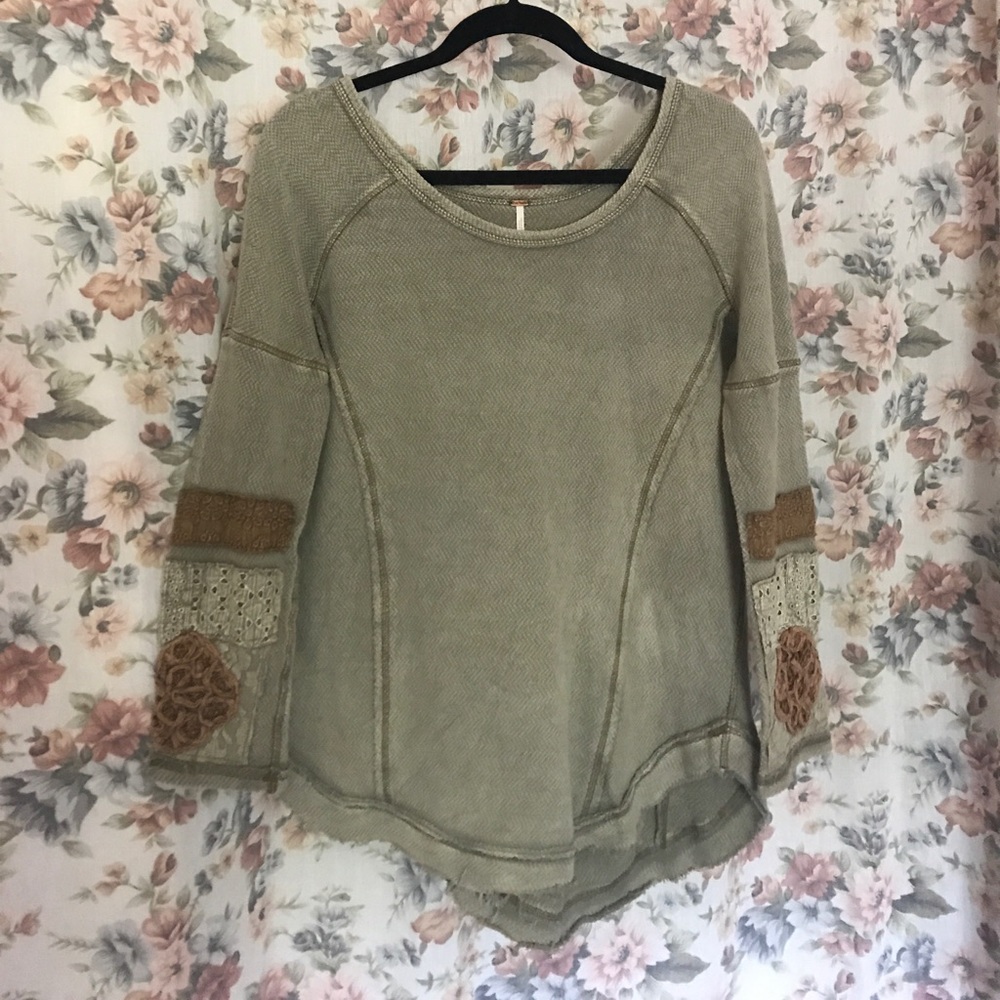 Free People Thermal. Embellished Cuff.