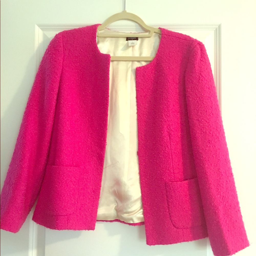 Pink wool jacket