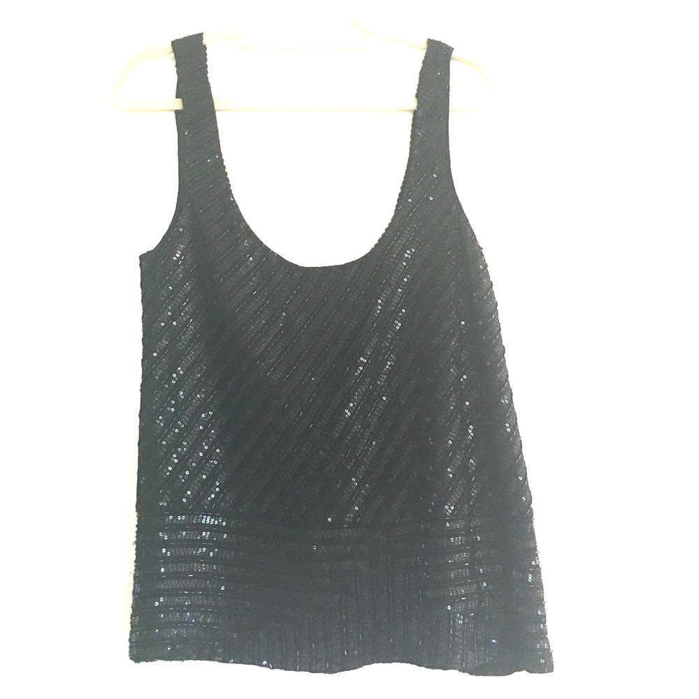 Black beaded top