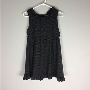 Black and white polkadot dress