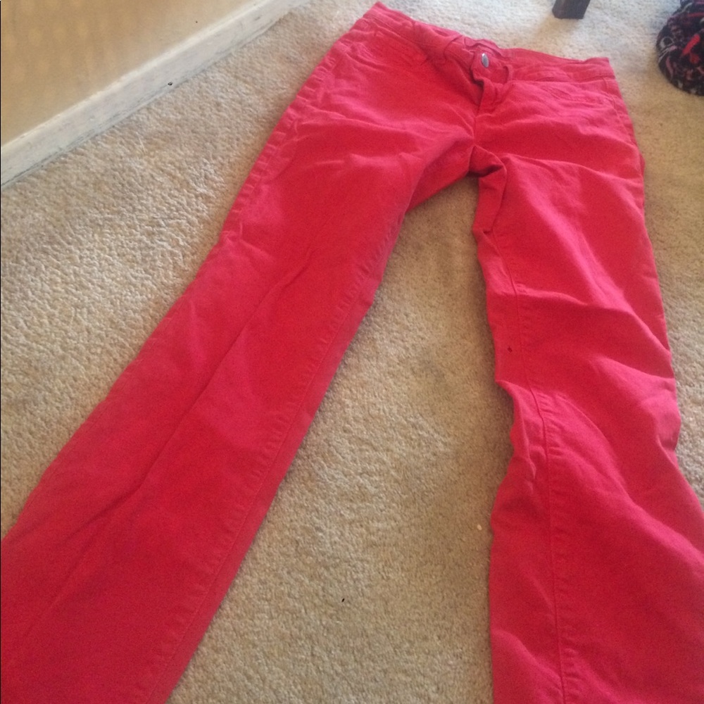 J Brand red jeans