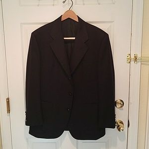 Luciano Barbera Italian wool classic navy blazer