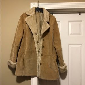 Suede with sheepskin lining