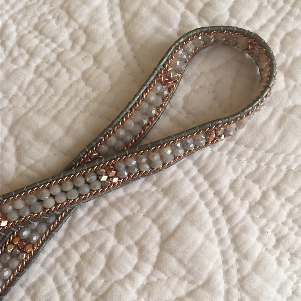 Beaded wrap bracelet/ choker