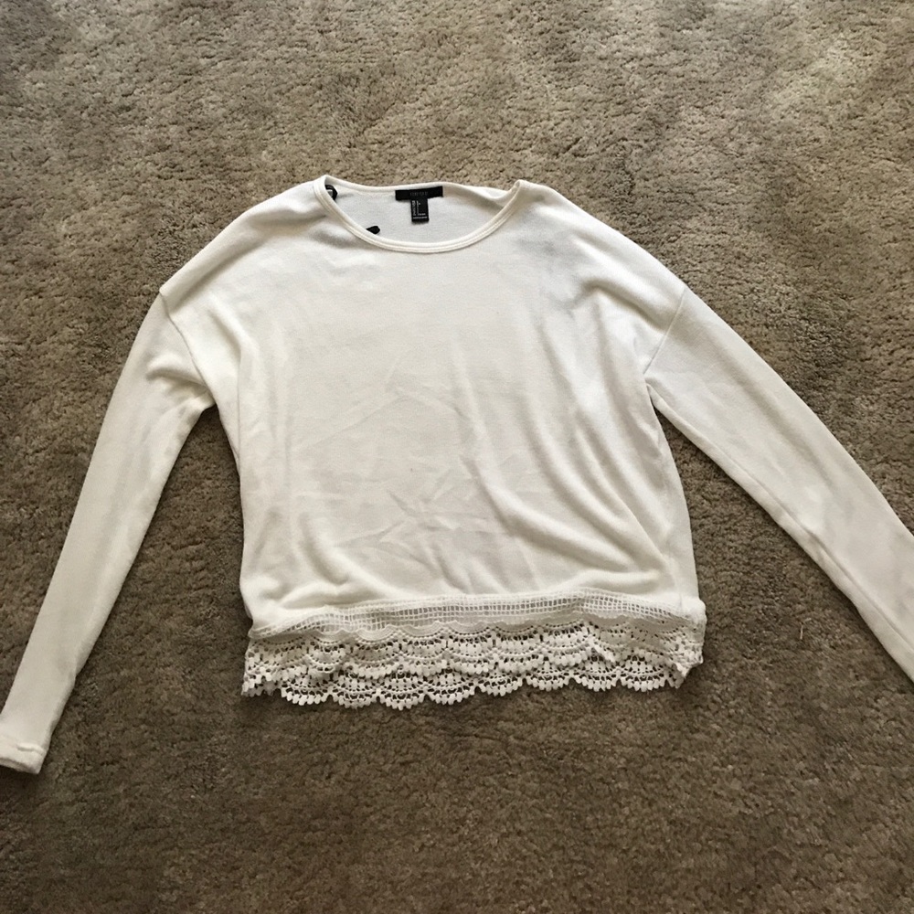 Crochet detailed sweater