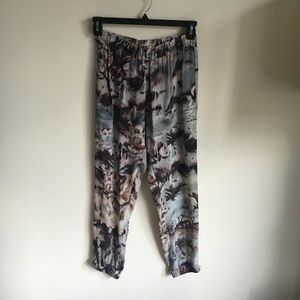 All Saints printed silk pant
