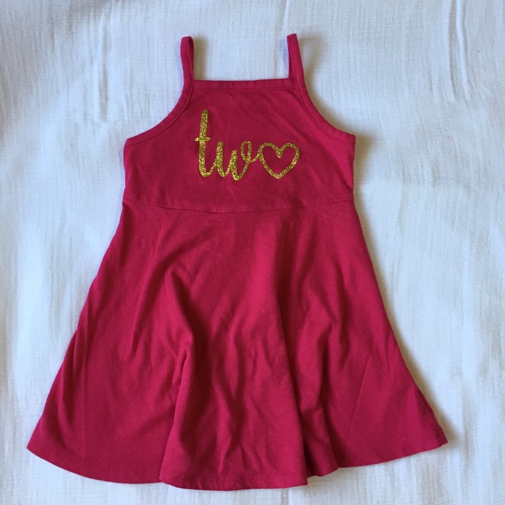 Custom "Tw❤️" Baby Girl's Dress - 12-18 months