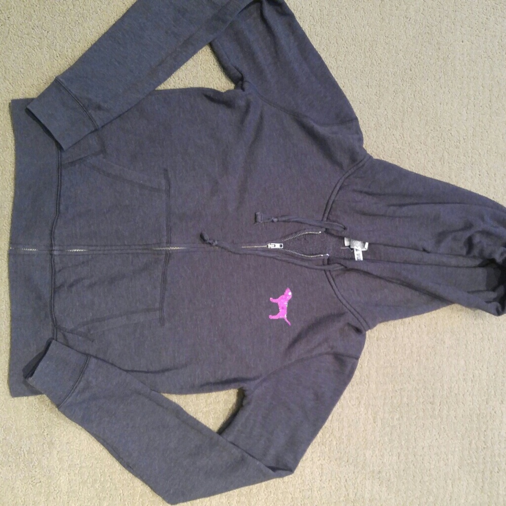 Grey victoroas secret zip up