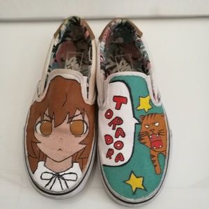 Custom Painted Vans Toradora