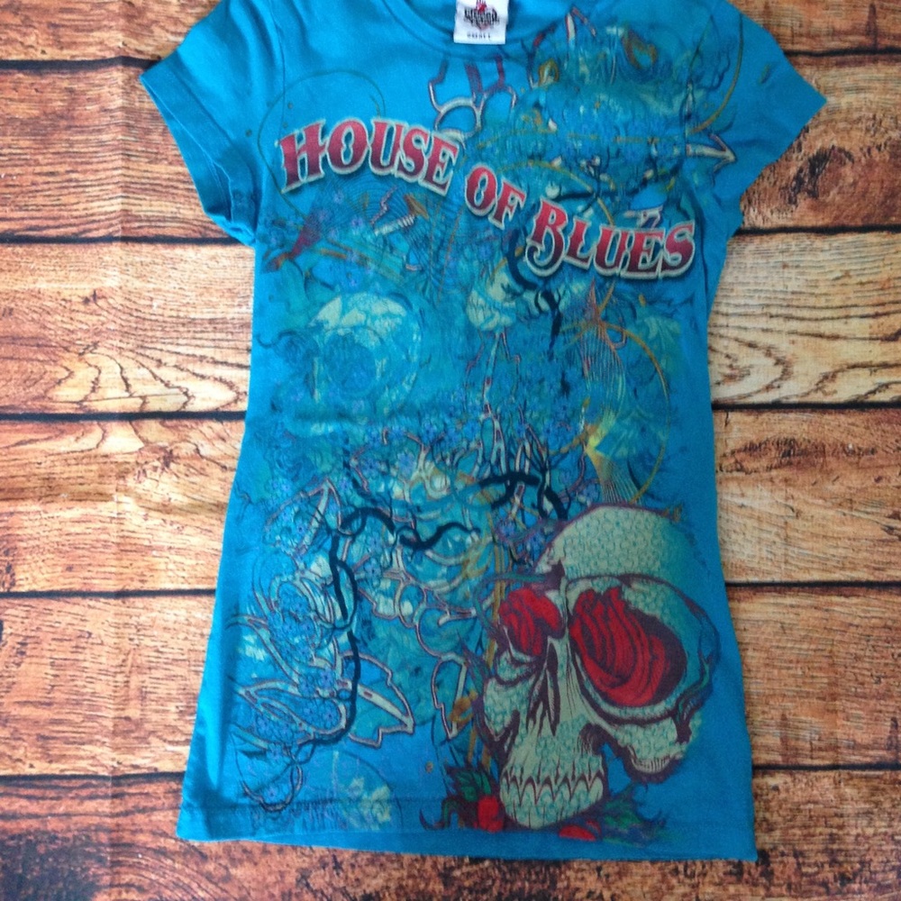 Authentic House of Blues Ladies Tee Size S