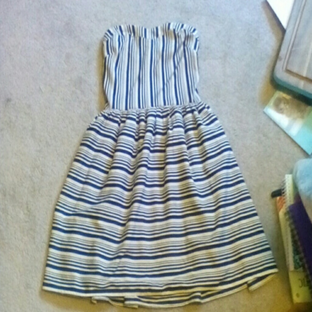 Strapless cocktail dress