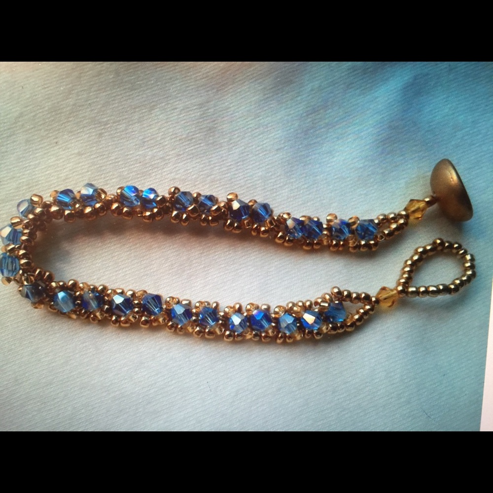 Hand Sewn Right Angle Weave Fashion Bracelet