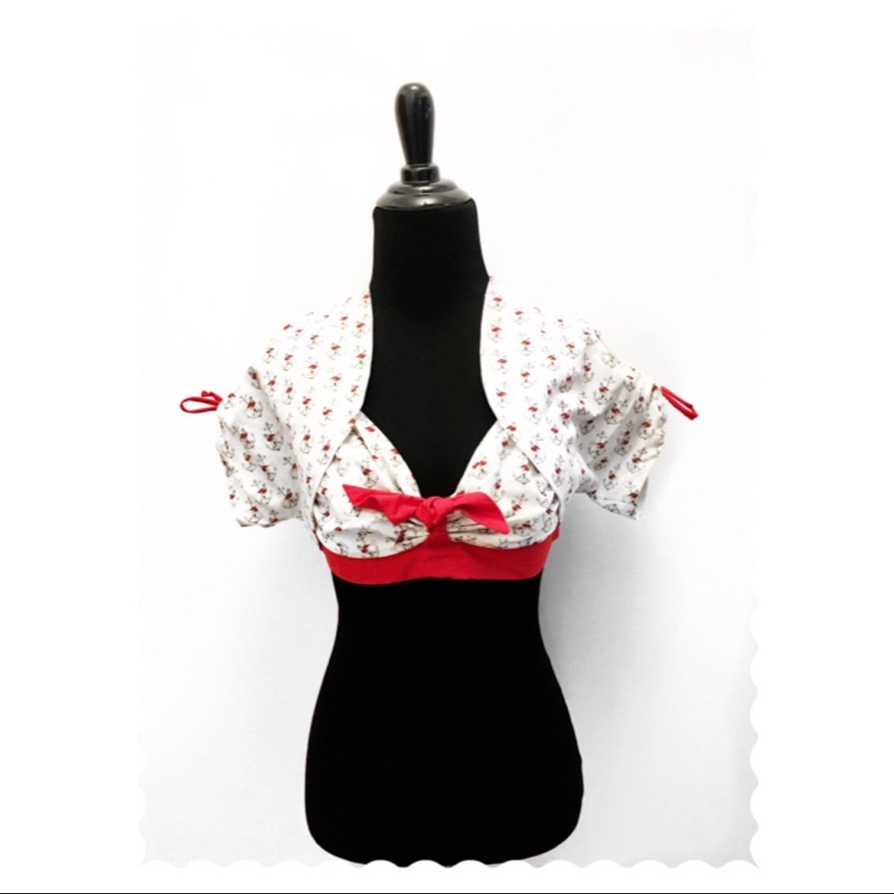 Vintage Inspired Nautical Halter w/Matching Bolero