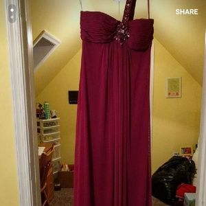 Purple prom gown