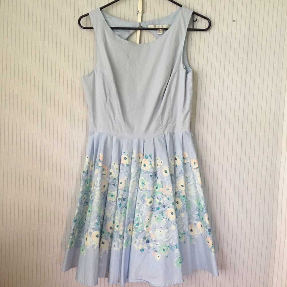 Lauren Conrad blue floral dress