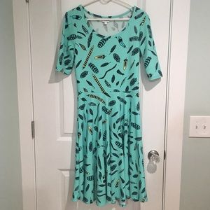LuLaRoe Nicole with Feather Print