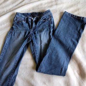 Blanc boot cut jean