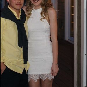 White lace dress