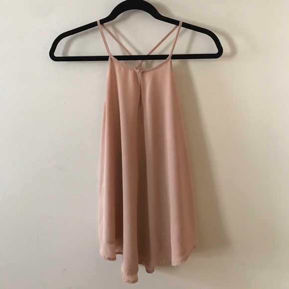 Cute flowy open back tank - Picture 1 of 4