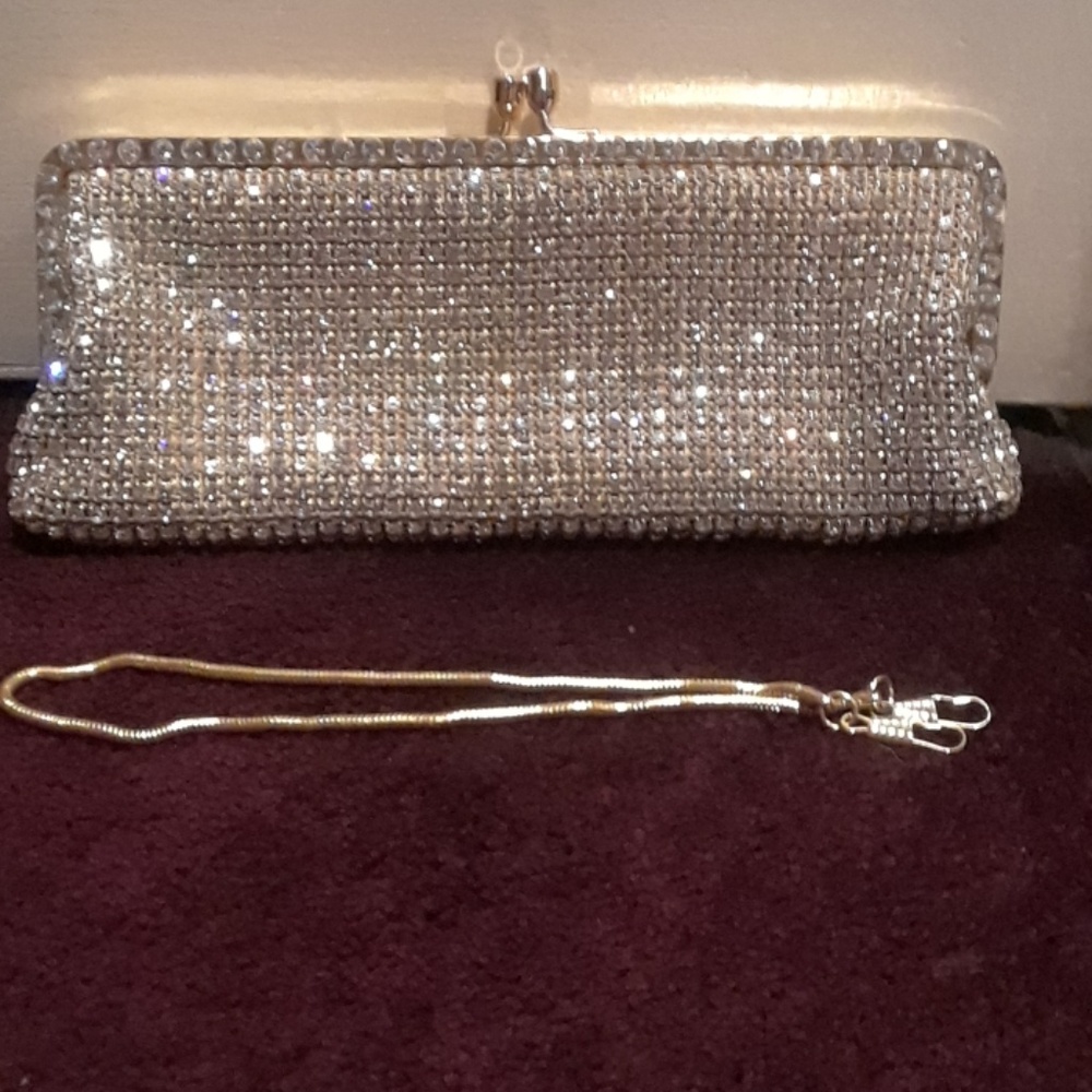 Gold Clutch w chain