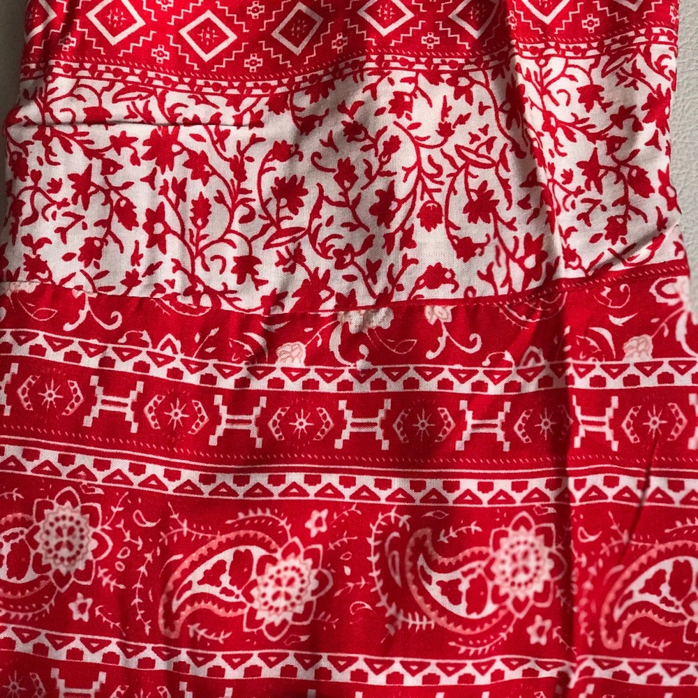 📍LAST 1📍Red Paisley handkerchief  maxi dress - Picture 7 of 8