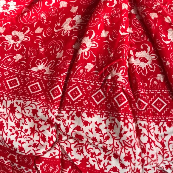 📍LAST 1📍Red Paisley handkerchief  maxi dress - Picture 8 of 8