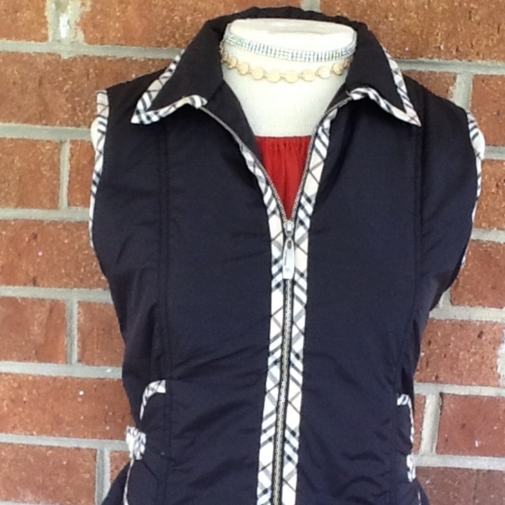 NWOT Burberry Black and Khaki Vest