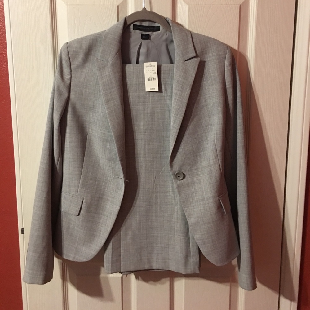 Gray suit