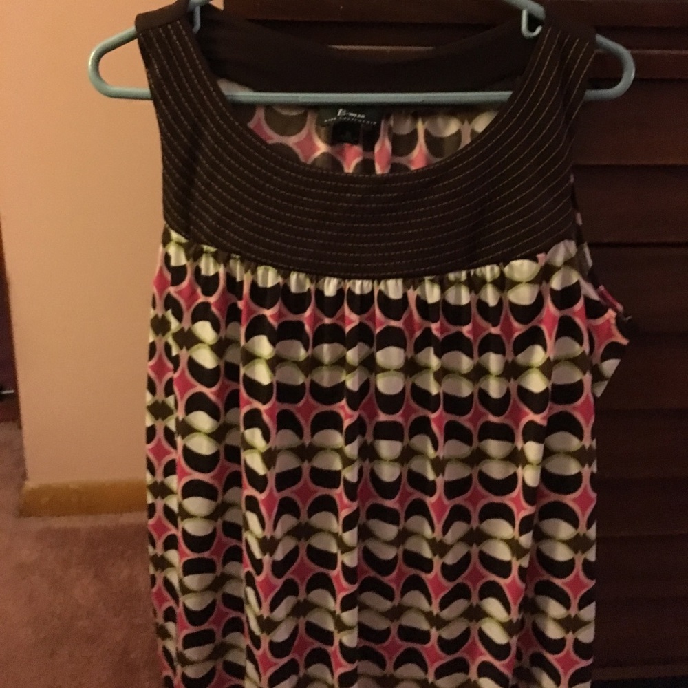 Brown and pattern tank top