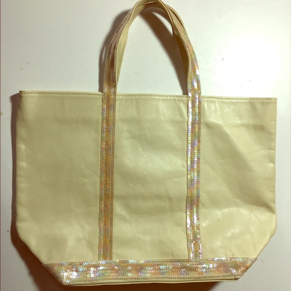 Vanessa Bruno leather and sequin tote!