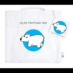 FLAT FRIENDS Carry bag with polar bear character