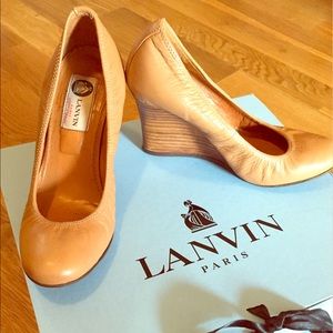 Lanvin Wedge Ballerina in Goatskin (Size 35/5B)