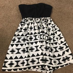 Black and white dress