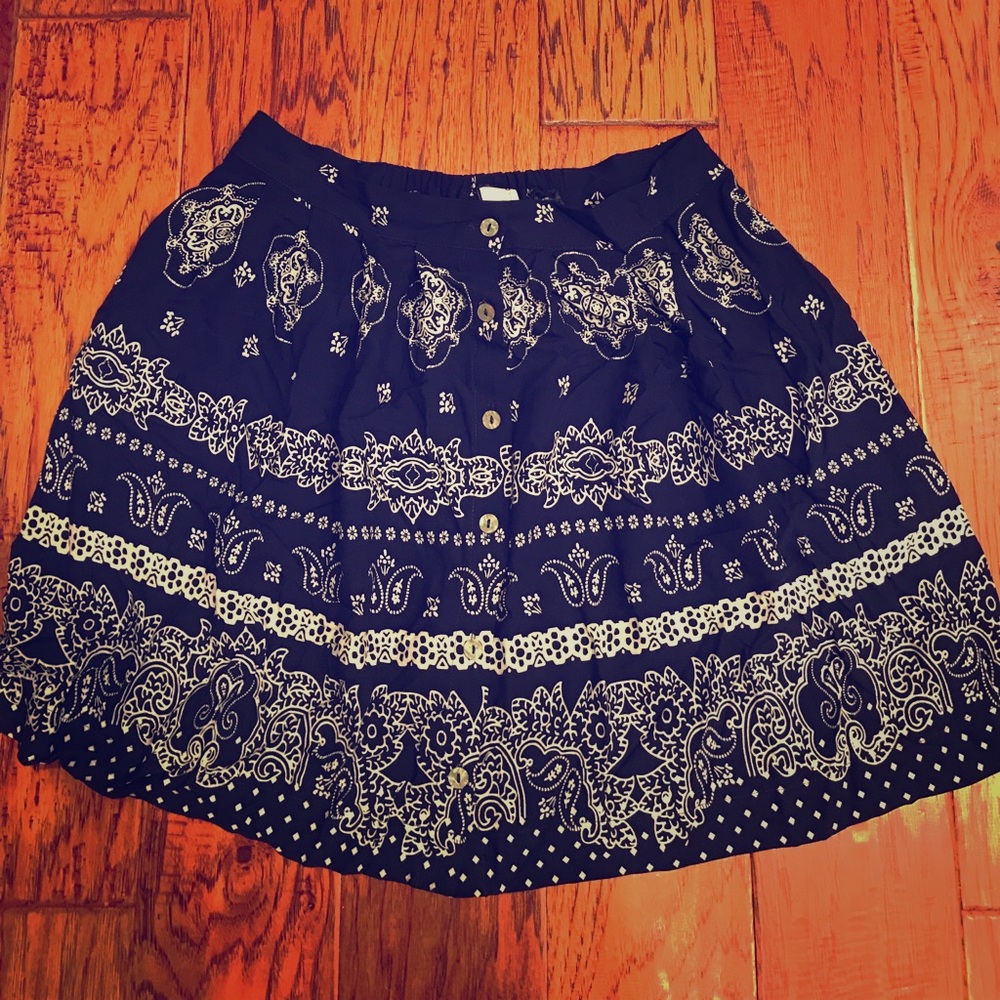 ❌SOLD❌Adorable blue bandana skirt!