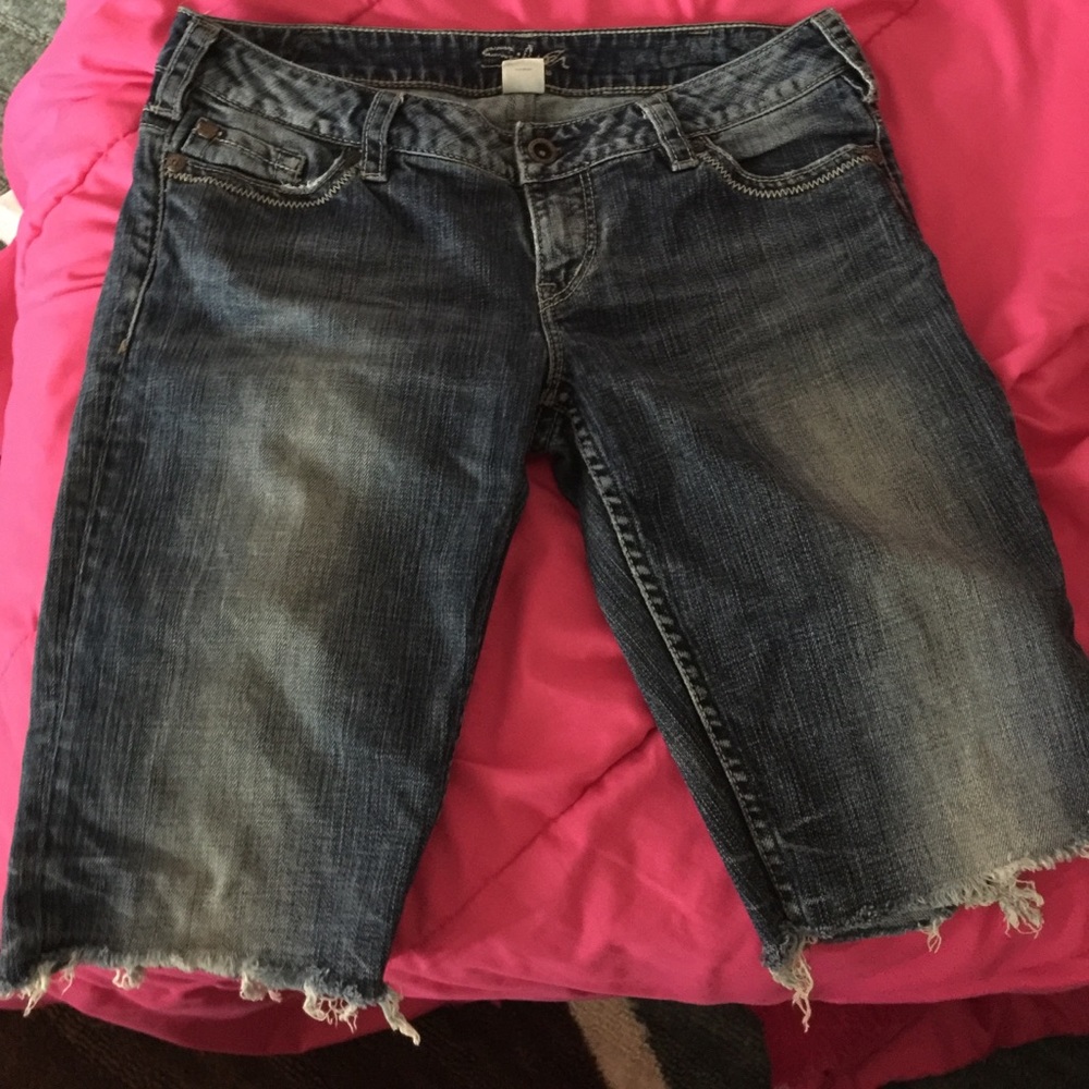 Silver jeans cut offs
