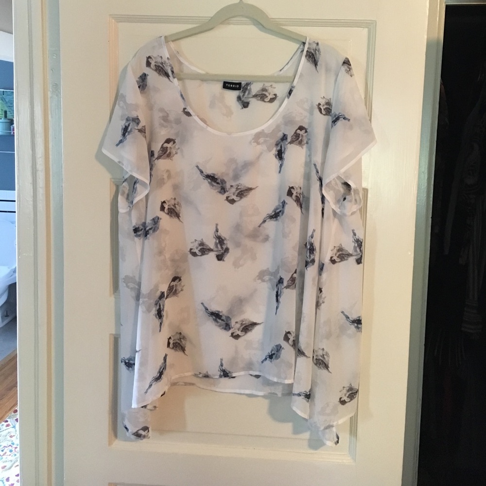 Sheer Bird Blouse