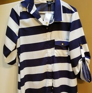 Striped t-shirt dress NWT
