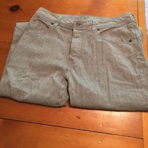 James Perse Stretch Cotton Linen 5-Pocket Pants 32