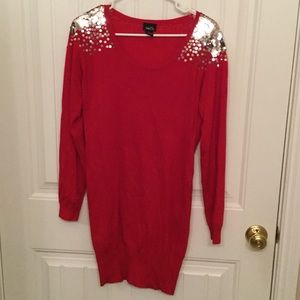 Gorgeous red sweater dress