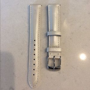 Michele ivory silver metallic watchband never worn