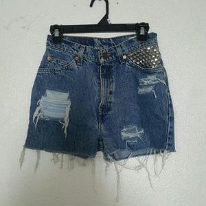 Levi's high waisted cutoffs shorts